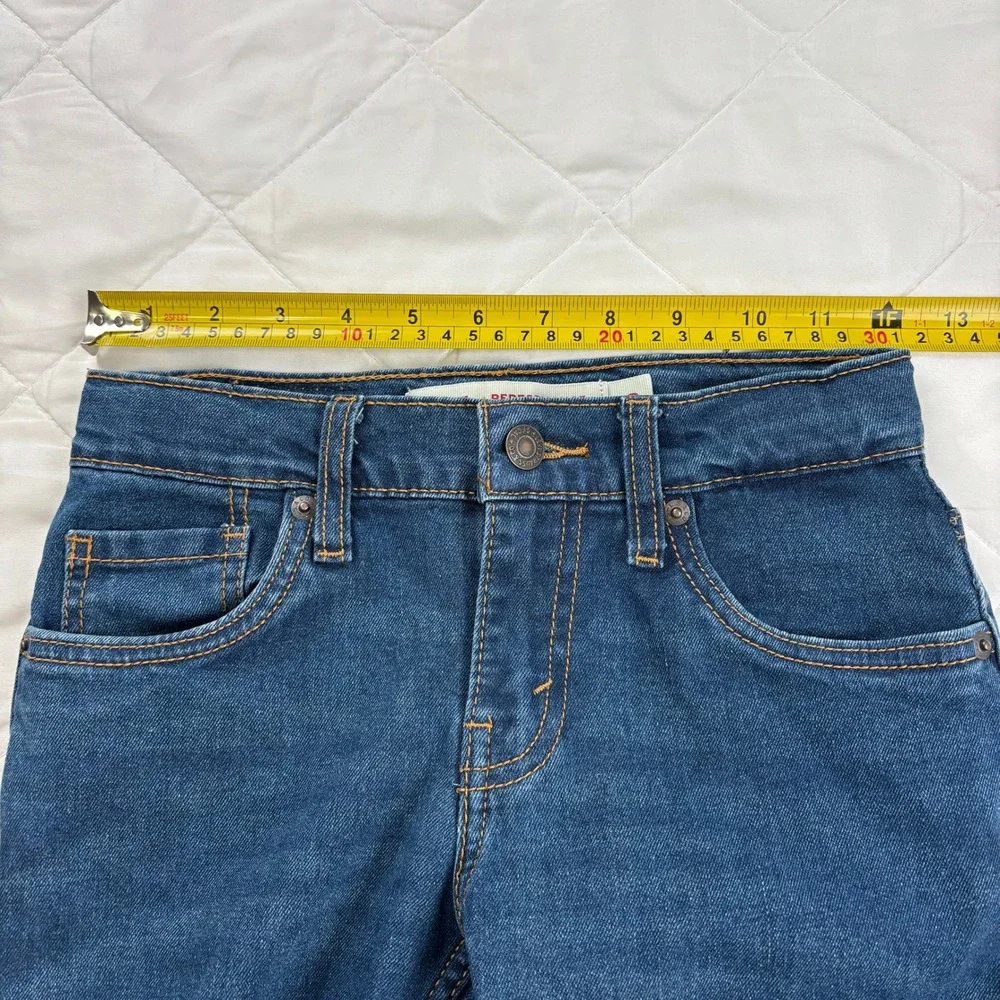 Levi's 511 Slim Boys Jeans‎ Size 8 Performance Stretch Blue Denim